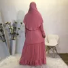 Ethnic Clothing Jilbab Prayer Garment Dress Women Big Swing Khimar Islam Eid Hijab Abaya Djellaba Femme Niqab Muslim Ramadan Hooded Robe