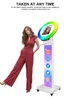 Floor iPad Photo Booth Stand LED Selfie Machine Sharing Station For Ipad all siz 10/11/12.9inch