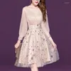 Vestidos casuais vestido de noite mulheres elegantes geralmente usam estrela curta dama de honra Roupas de temperamento Banquet anfitrião boho chic vestido