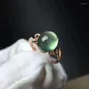 Кластерные кольца естественное чистое прехнитное кольцо S925 Серебряное серебро инкруститное и грандиозный подарок для матери для матери