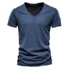 Camisetas de hombre BOLUBAO Kaus Lengan Pendek Merek Musim Panas Atasan Leher o Katun Pria Fashion Kualitas Tinggi Warna Solid 230517