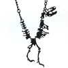 Chains Lureme Vintage Dinosaur Necklace For Women Short Collar With Jewelry Gift Box