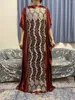 Etniska kläder 2 stycken afrikansk sommar kaftan muslimska kvinnor klär indien kaftan traditionell slitage tryckt tyg afrika femme maxi casual