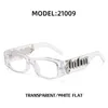 23 Petite boîte Lunettes de soleil Angels Design Unisexe UV400 Palm Retro Frame Plate Voyage en plein air JYPW