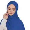 Abbigliamento etnico Ramadan Jersey Hijab Sciarpa per donne musulmane Scialli in chiffon Easy Voile Head Wraps Sciarpe Accessori islamici