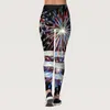 Active Pants Panie w czwartym lipcu Wydrukowane sportowe legginsy jogi ideologia dla kobiet