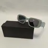 Designerskie okulary słoneczne odcienie męskie z literą klasyczne okulary na świeżym powietrzu podróżne okulary przeciwsłoneczne czarny szary biały odcień plażowy