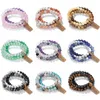 Strang Heilung 8mm Perlen Armband 3 Teile/satz Tigerauge Natürliche Kristall Set Für Frauen Schmuck Männer Stapelbare Armreifen Mode