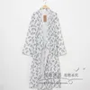 Mensons de sommeil surdimensionnés Japonais Style Kimono Cardigan Set Mens Nightwear Pain de nuit Coton Coton Home Suit Robe Slpwear Daily