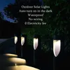 Solar Lights LED Garden Lawn Lamp Outdoor Landscape Decor Simplicity Pollards Lätt vattentäta gårdslampor IP65 -vägskym till Dawn