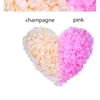 Декоративные цветы 500pcs/pack темно-розовый лепесток из искусственных розовых лепестков без теночных фальшивых цветочных свадебных украшений на день рождения рука