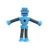 Sucker Robot Telescopic Toy with Versatile Shapes Stretch Tube Decompression Toys