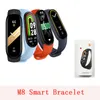 M8 Smart armband Fitness Tracker Armband Inteligente Vattentätt Smart band Armband För Fitness Watch Pulsmätare