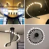 Люстры спиральная лестница люстры черный розовый цвет ресторан Sputnik Lamp Loft Vintage Retro Choade Irough