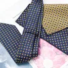 Bow Ties Mens Tie Cravat Set Jacquard Plaid For Men Gift Randig Neck Wedding Casaual Suits Skinny Slips Skjorttillbehör