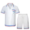 2023 Designer Mens Tracksuits Brand Printed Sportswear Summer Cotton Outfits Fashion Short Sleeve T Shirt Shorts jogging Suit m-xxxl