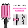 Curling Irons Hair Iron Cerâmica Profissional Triple Barrel Curler Roll Roll Styling Tools Wand 230517