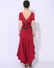 Vêtements de scène robe de bal moderne femmes Costumes de danse Standard Tango valse tenues élégante robe de bal de fête mince