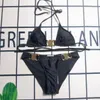 Spela kvinnors designer baddräkter sommar sexiga bikinis modebrev tryck badkläder högkvalitativ lady baddräkter S-XL