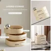 Storage Boxes Rotating Earrings Necklace Rings Jewelry Holder Layered Shelf Classified Box Organizer For Bedroom Bathroom