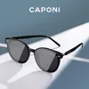Óculos de sol Caponi Unisisex Sun Glasses Korea Brand Design Casal Casal de óculos de sol gentis Polarizados Classic exclusivo tons para feminino CP2105 230517