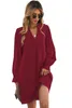 robe chemise à manches volantées à col en V fendu 2023 Hot New t00L #