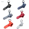 Bow slipsar solid färg slips för män företag 5 cm dragkedja slips bröllop formaler hals