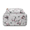 Zaino FABRECANDY Donna Cute Cartoon Animal Stampa Canvas Bagpack Bookbag Borse da scuola Ragazze adolescenti Fresh Backbag Laptop