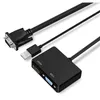 VGA MALNA A HDMI e VGA Cavo di adattatore convertitore femmina con adattatore HD VGA 1080p Audio per proiettore HDTV per laptop PC