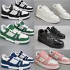 Designer Trainer Sneaker Low Virgil Casual Shoes Abloh Monogram Denim White Black Blue Green Red Pink Canvas Overlays outdoor Top Lows Platform Sneakers Size 36-45