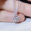 Laboratoire romantique diamant cz pendentif 925 en argent Sterling pendentifs de mariage collier pour femmes mariée Fine fête bijoux