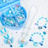 Kinderspeelgoed Meisje kralen diy materiaal tas ketting armband educatief hoofddeksel set 200st