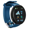 D18 Pulsera inteligente Hombres Presión arterial Reloj inteligente a prueba de agua Mujeres Monitor de ritmo cardíaco Rastreador de ejercicios Reloj deportivo para Android iOS