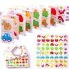 Bloco 28pcs Wooden Domino Fruit Animal Reconheça Dominoes Games Jigsaw Montessori Crianças Aprendendo Educação Puzzle Baby Toy P230516