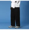 Pantaloni da uomo Leggibili Primavera Autunno Gamba Larga Uomo Casual Tinta Unita Velluto A Coste Maschile Pantaloni A Vita Alta Uomo