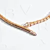 Дизайнерское ожерелье Кожевое ожерелье веревочная цепь мужчины змеиные личность Чокер 18K Золотые платиновые подарки для мужчин дизайнерские ювелирные изделия Moissanite Chain