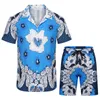 2023 Designer Mens Tracksuits Märke Tryckt Sportwear Summer Cotton Outfits mode Kort ärm T-skjorta Shorts Jogging Suit M-XXXL 12AYSS1