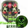 10 색 핫 페스티브 파티 할로윈 마스크 LED LIGHT LIGHT RED GREEN MASKS FESTIENT COSPLAY COSTUME SUPPLIS 멀티 선택