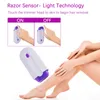 Epilator USB -laddningsbara kvinnor Epilator Portabelt hårborttagningsverktyg Rotary Shaver Body Face Leg Bikini Lip Depilator Hårborttagare Laser 230516