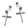 Hip Hop Street Women Men Cross Earrings Star Pendant Cartilage Drop Dangle Earrings Jewelry 1 piece