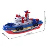 Electricrc Boats Fast Speed ​​Music Light Electric Marine Rescue Fire Fighting Boat Toy voor kinderen 230516