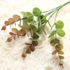 Decoratieve bloemen kunstmatige gras bladeren plastic groene planten nep eucalyptus blad voor huis bruiloftsfeestdecoratieplant