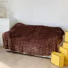 Tasarımcı Battaniyeler Ana Çeky Yatak Sayfası Pazen Sıcak Atma Battaniyesi Dört Seasons Yumuşak Bulanık Peluş Pleece Battaniye Kanepe Lüks Cadılar Bayramı Dekor