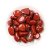 Dekorativa föremål 100g Red Jasper Natural Stone Polished Gemsten Healing Red Stones for Aquarium Home Decoration Accessory 230516