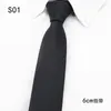 Bow Ties Klasik Siyah Erkekler Polyester Çizgili İnce Dar Paisley Kabı Ekose Corbata Boyun Girmesi Parti 6cm Gömlek Aksesuarları