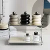 Butelki do przechowywania nordycka kształt pączkowania ceramiczne słoiki z sosem pokrywki makijaż makijaż bawełniany pudełko sypialnia akcesoria