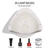 Lâmpada de secagem de unhas para unhas para unhas UV Polish de manicure leve, lâmpadas de cabine LEDs LEDs unhas Máquina de máquina equipamento profissional 230516