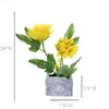 Decorative Flowers Emulation Of Two - Headed Small Li Hua Artificial Bonsai Party Furniture Creative