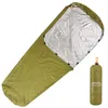 Schlafsäcke Notfall-Schlafsack, leicht, wasserdicht, Thermo-Notfalldecke, Überlebensausrüstung für Outdoor-Camping, Wandern, Rucksackreisen, 230516