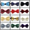 Bow Ties Butterfly Various Multicolor Dots Geometric Pattern Mens Pre-Tied Ajustable Silk Blend Wedding Tie